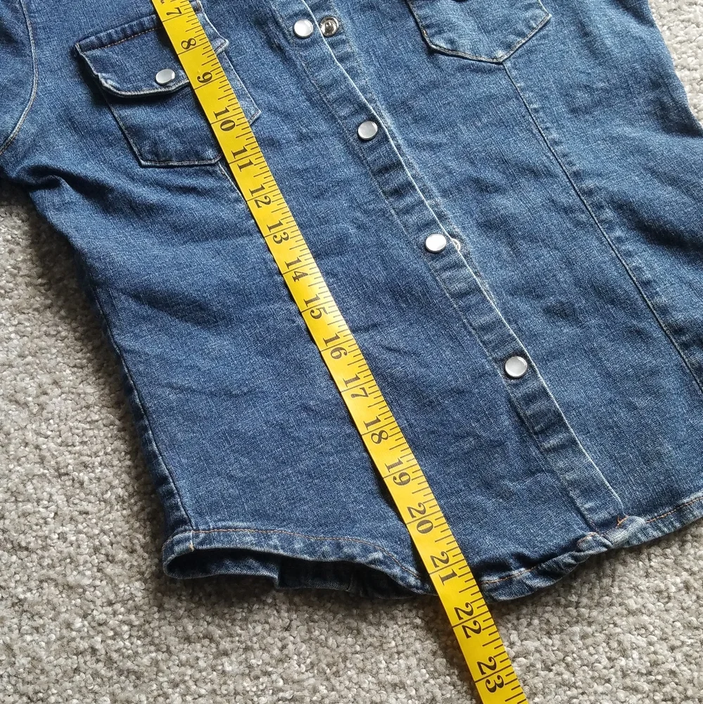 Annex vintage pearl denim jacket button up with pockets S - Picture 14 of 14